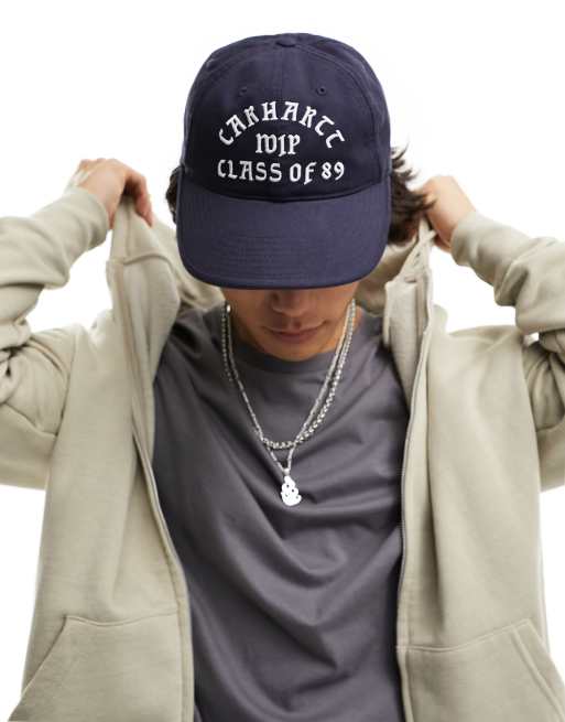 Gorra azul marino con estampado "Class of 89" de Carhartt WIP, 4 de 4