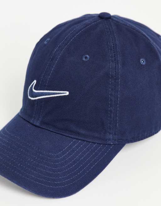 Gorra azul marino con logo bordado de Nike, 4 de 4