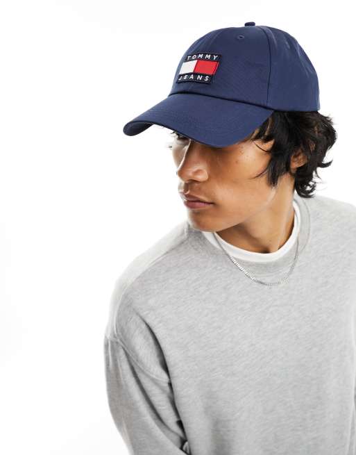 Gorra azul marino con logo de bandera Heritage de Tommy Jeans, 4 de 4