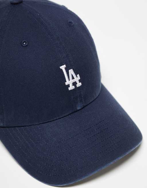 Gorra azul marino con logo pequeño de los LA Dodgers Clean Up de 47 Brand, 3 de 4