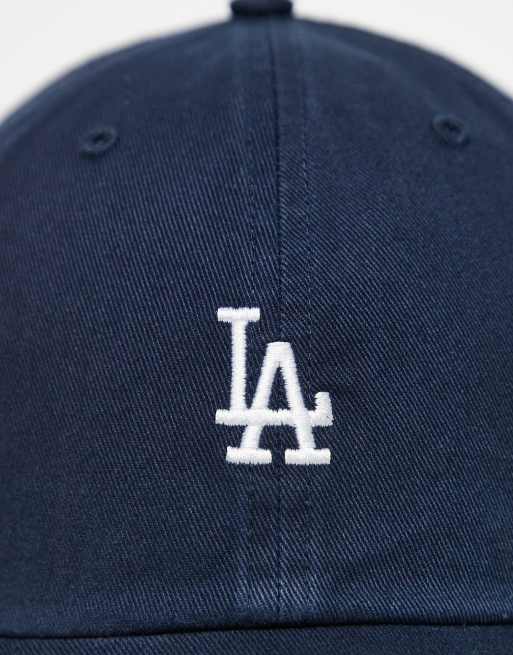 Gorra azul marino lavado con logo pequeño "LA" de 47 Brand, 3 de 3