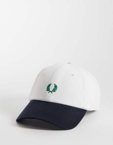 Gorra azul marino y blanca con diseño color block de piqué de Fred Perry - view 1