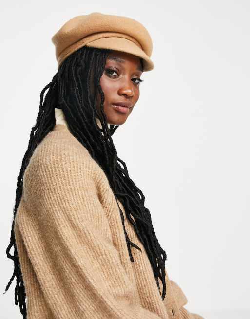Gorra baker boy color camel de Miss Selfridge