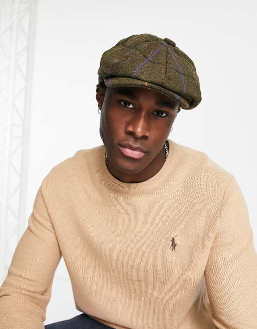 Gorra baker boy multicolor con diseño a cuadros de Boardmans