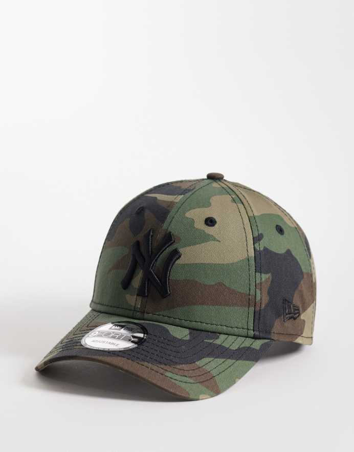 New Era Gorra básica con estampado de camuflaje 9Forty de