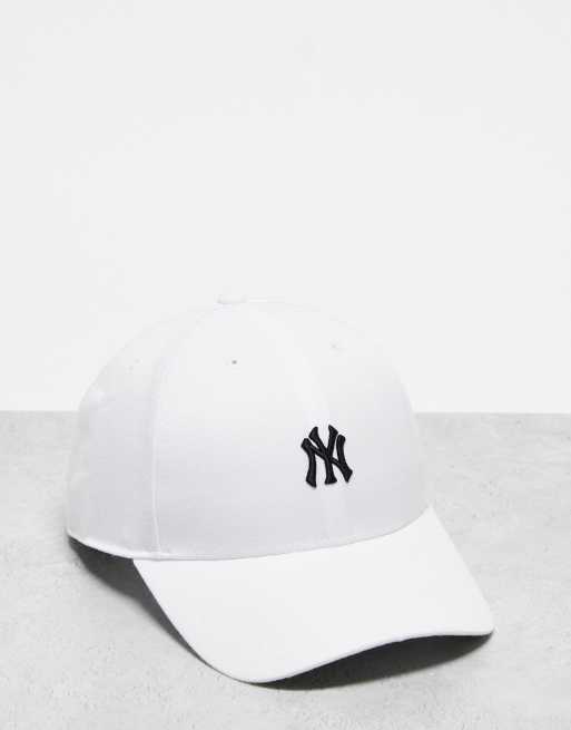 Gorra blanca con logo pequeño de los NY Yankees de la MLB de 47 Brand