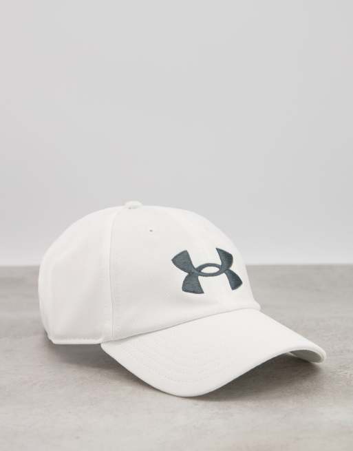 conductor oficina postal arroz Gorra blanca regulable Blitzing de Under Armour | ASOS