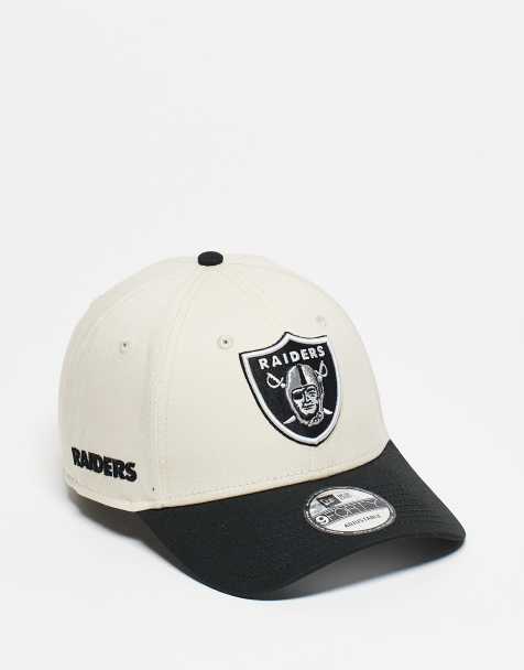 Gorra blanca y negra con visera en contraste y detalle de los Las Vegas Raiders 9Forty de New Era - view 1