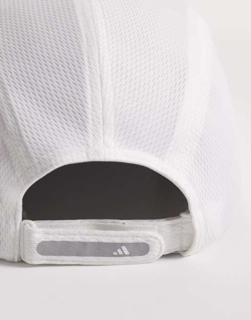 Gorra blanca y plateada de adidas Running, 2 de 3