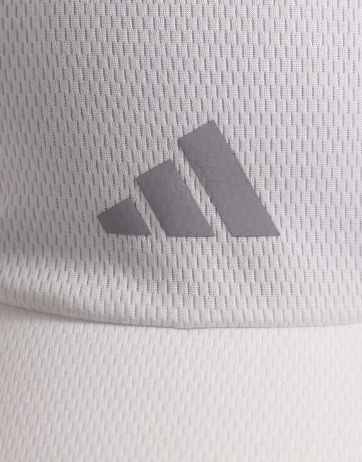 Gorra blanca y plateada de adidas Running, 3 de 3