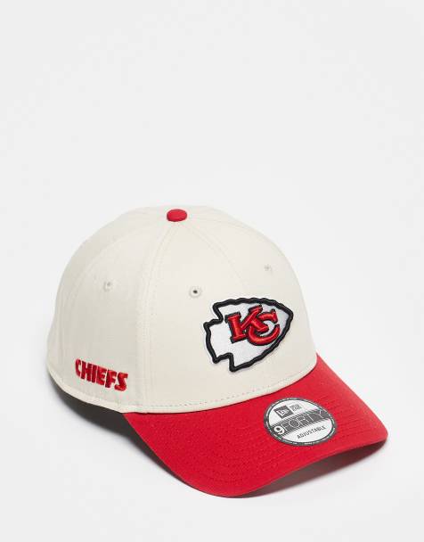 Gorra blanca y roja con detalle de los Kansas City Chiefs y visera en contraste 9Forty de New Era - view 1