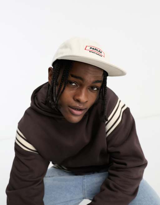 Gorra blanco hueso con diseño de 6 paneles Downtown de Parlez