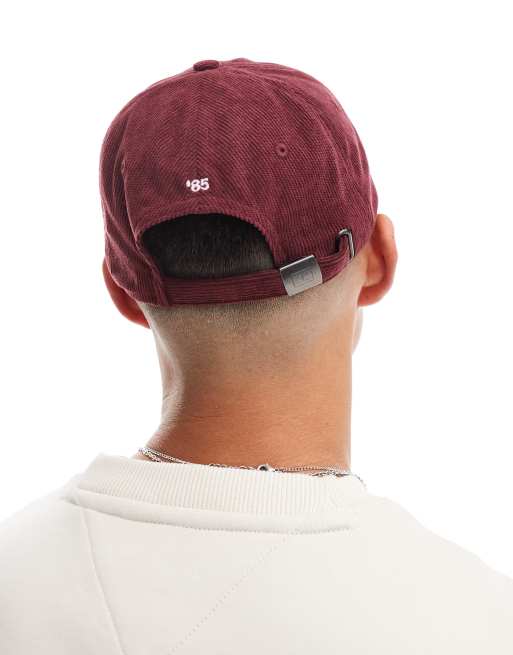 Gorra burdeos con bandera de pana de Tommy Hilfiger, 2 de 4