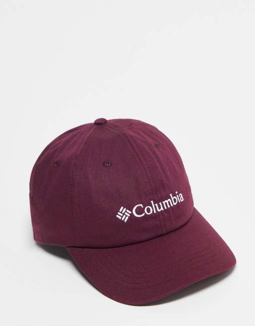 Gorra burdeos con diseño de 6 paneles Roc II de Columbia