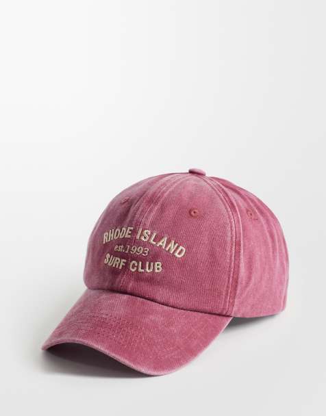 Gorra burdeos lavado con texto "Rhode Island" de My Accessories - view 1