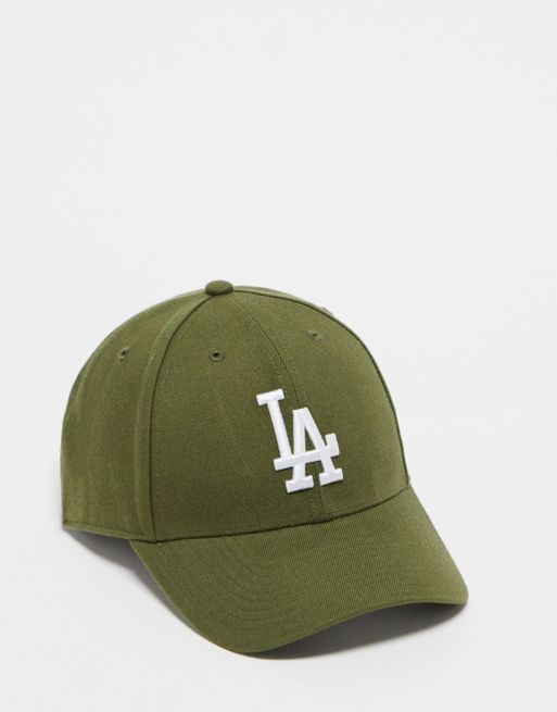 Gorra caqui con botón de presión y diseño de los LA Dodgers de la MLB de 47 Brand
