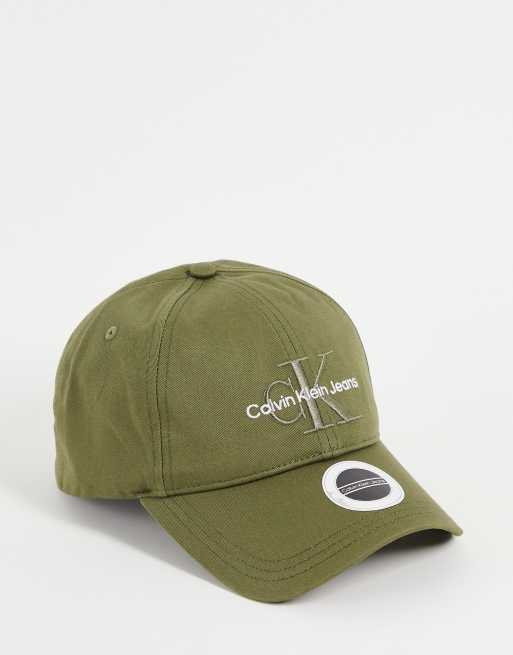 Gorra caqui con logo bordado de Calvin Klein Jeans
