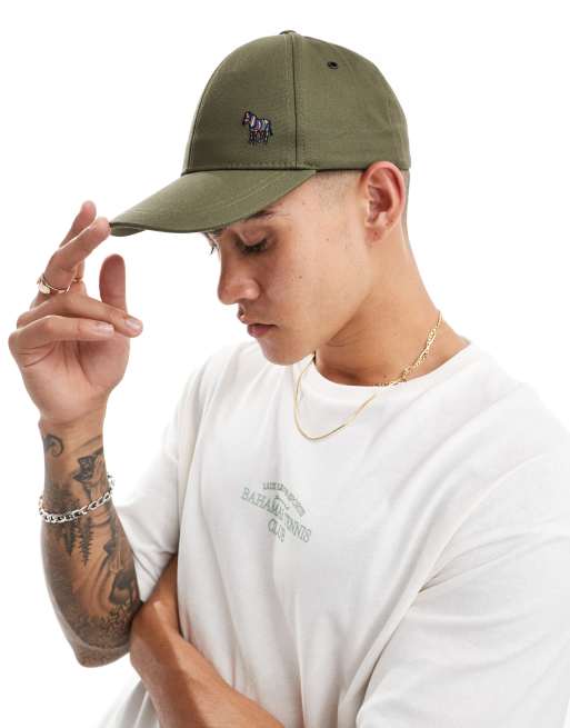 Gorra caqui con logo de cebra de PS Paul Smith