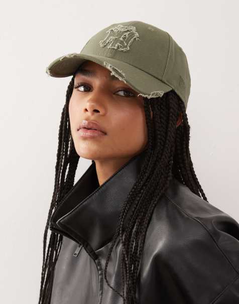 Gorra caqui para mujer con detalles desgastados y logo de los NY Yankees 9Forty de New Era - view 1