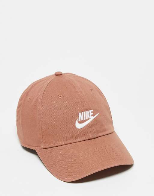 Gorra color arcilla mineral con logo bordado de algodón lavado H86 Futura de Nike