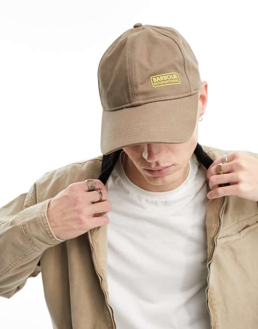 Gorra color camel con logo Norton de Barbour International
