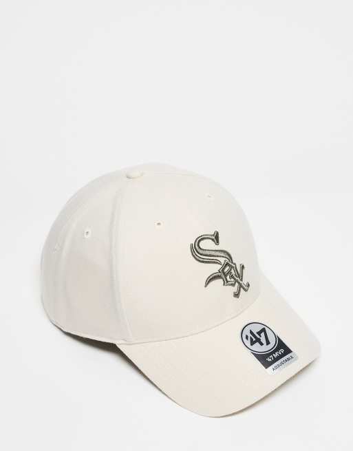 Gorra color crema con diseño de los Chicago White Sox de 47 Brand 