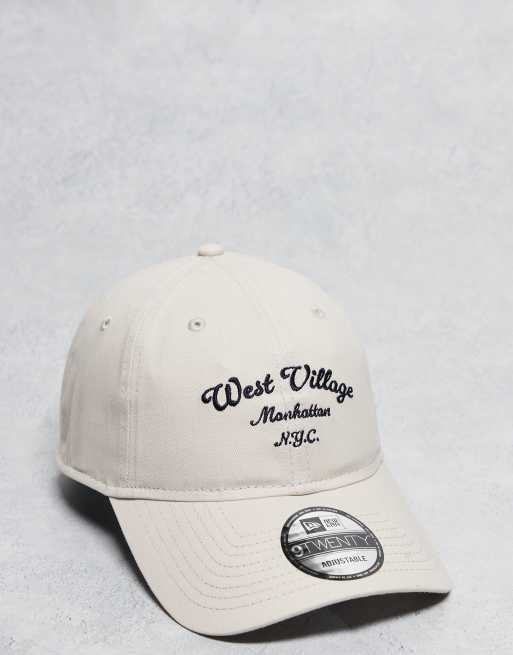 Gorra color crema flexible con logo bordado 9Twenty de New Era