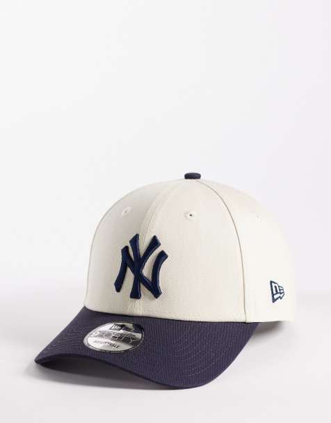 Gorra color crema y azul marino con diseño color block, visera en contraste y detalle de los NY Yankees 9Forty de New Era - view 1
