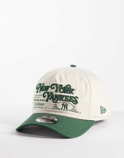 Gorra color crema y verde con bordado gráfico y visera en contraste 19Twenty de New Era - view 1