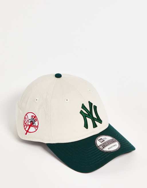 Gorra color crema y verde con diseño de los New York Yankees de la MLB 9Twenty exclusiva en ASOS de New Era