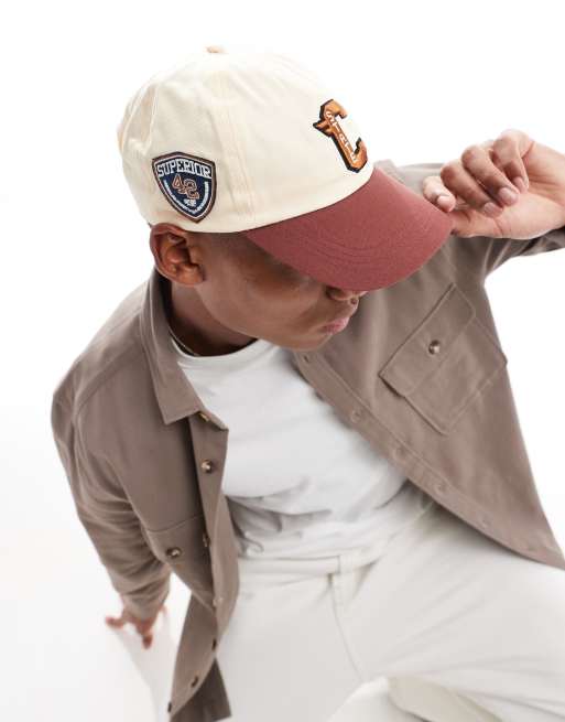 Gorra color crudo con diseño bordado de ASOS DESIGN