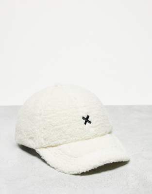 Gorra color crudo de borreguito de COLLUSION Unisex