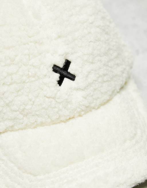 Gorra color crudo de borreguito de COLLUSION Unisex, 2 de 4