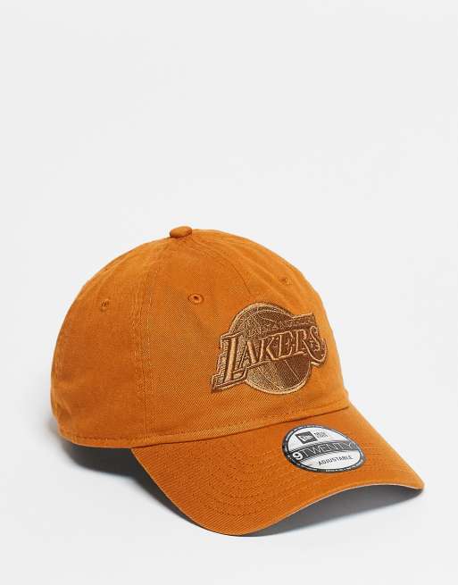 Gorra color óxido con diseño tonal de los LA Lakers 9Twenty de New Era