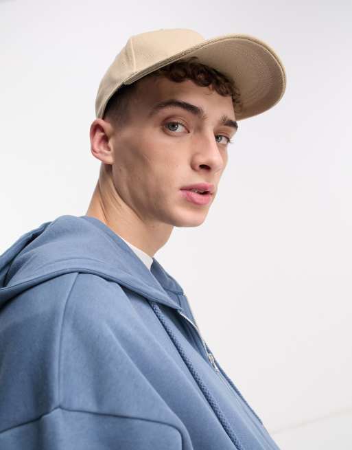 Gorra color piedra de sarga de River Island