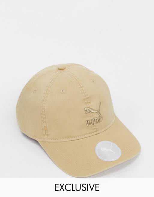 Gorra color piedra lavado con logo exclusiva en ASOS de PUMA