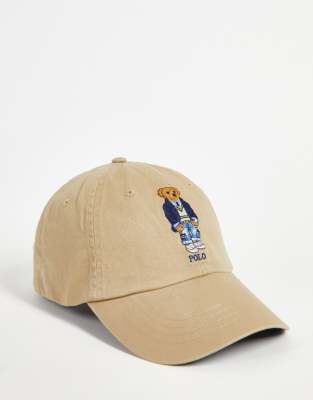 Gorra color tostado con logo de oso de Polo Ralph Lauren ASOS