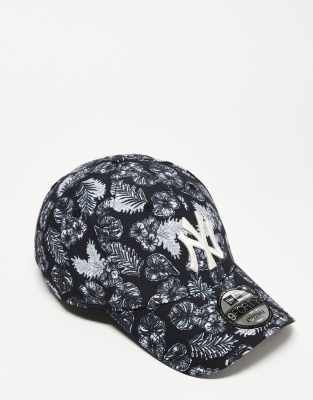 Gorra con estampado de hojas monocromáticas y logo de los NY Yankees 9Forty de New Era - view 1