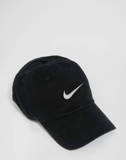 Gorras Y Gorros Hombre  Nike Gorra Negra Con Logo Bordado De