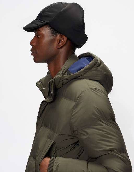 Gorra de aviador negra acolchada Omarr de Ted Baker