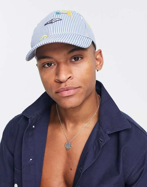 Gorra de béisbol a rayas azules de Stan Ray
