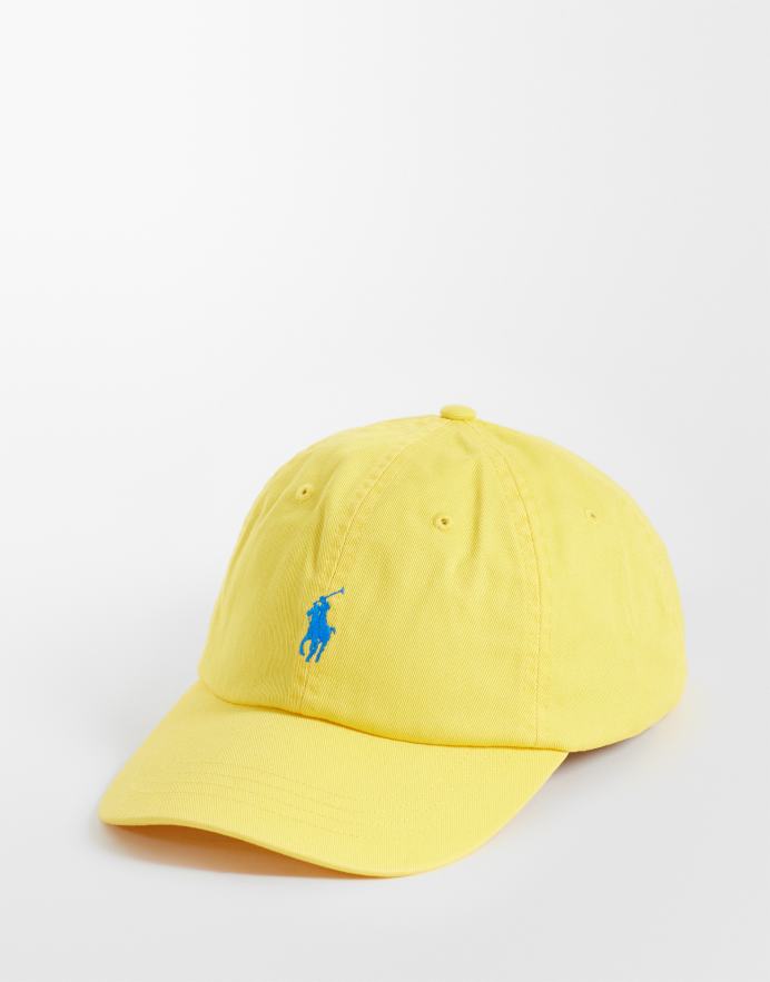 Polo Ralph Lauren Gorra de béisbol amarillo con logo de