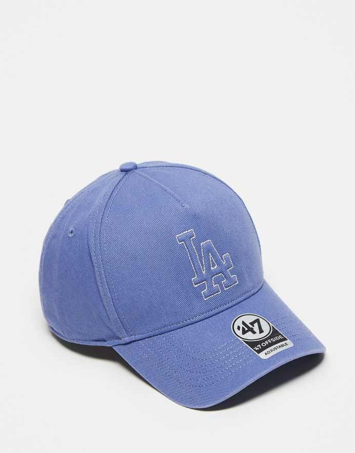 47 Brand Gorra de béisbol azul con diseño de los LA Dodgers Clean Up de