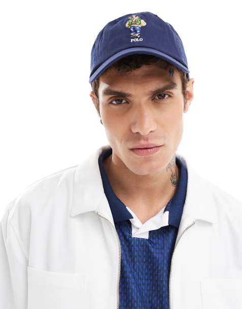 Gorra de béisbol azul marino con logo bordado de oso universitario de sarga de Polo Ralph Lauren - view 1