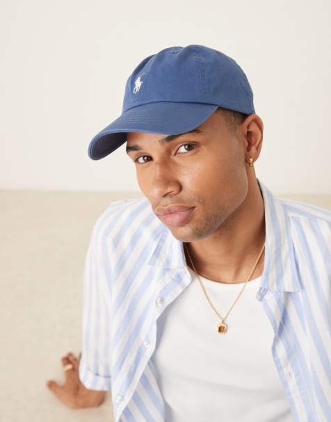 Gorra de béisbol azul medio con logo de sarga de Polo Ralph Lauren - view 1