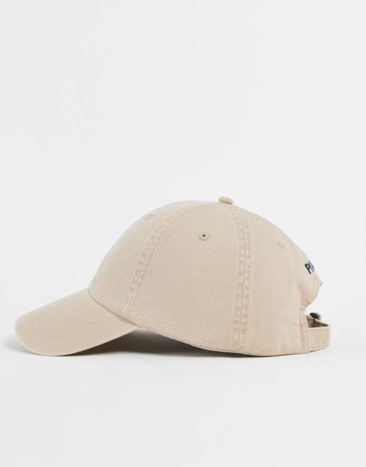 Gorra de béisbol beis con logo de Polo Ralph Lauren, 3 de 4