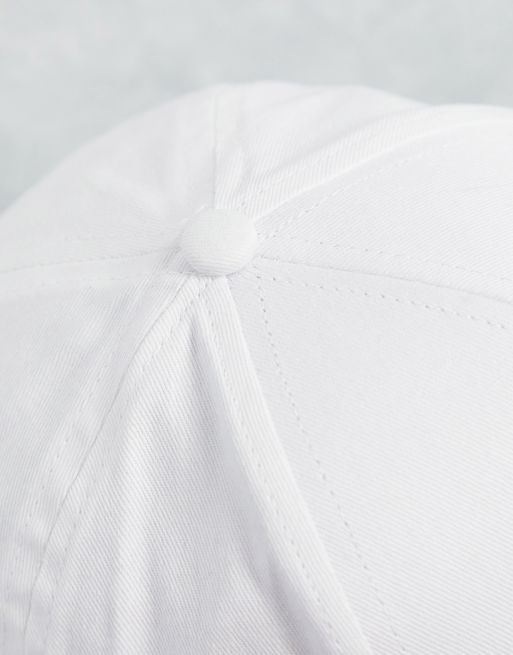 Gorra de béisbol blanca con logo de ASOS Weekend Collective, 3 de 4
