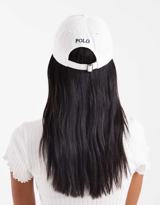 Gorra de béisbol blanca con logo de icono de Polo Ralph Lauren, 2 de 3