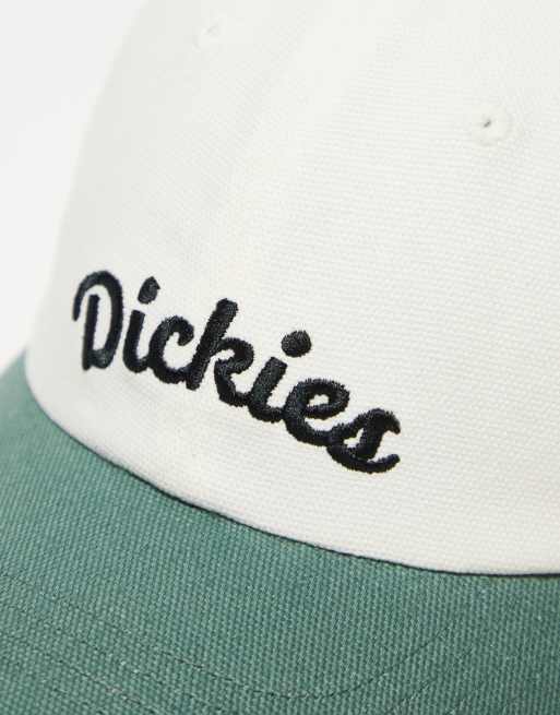 Gorra de béisbol blanco hueso y verde con logo en el centro Keysville de Dickies, 2 de 4