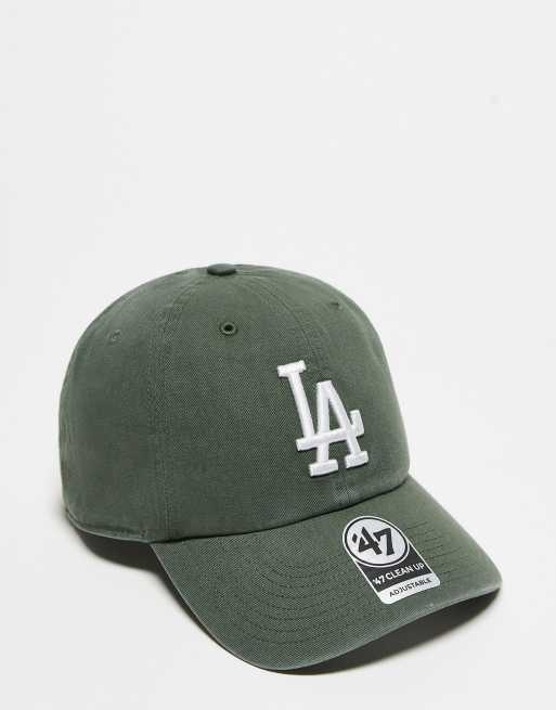 Gorra de béisbol caqui lavado con diseño de los LA Dodgers Clean Up de 47 Brand
